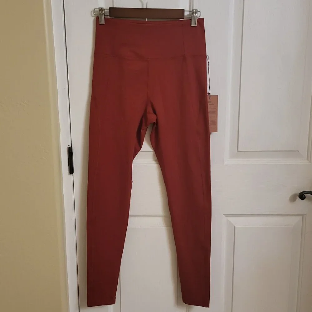 Girlfriend Collective Compressive High Waisted Leggings: Sedona(Rust) MED NWT - Picture 2 of 10